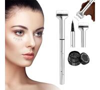Ceeyoll Timbro Inferiore per Ciglia 2 in 1,Eyeliner Marrone Waterproof,Eyeliner Nero,Matita occhi,Include il sigillo e l'inchiostro per gli eyeliner, adatti ai principianti nel trucco.