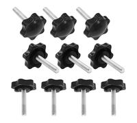 CEEYSEE 10 Pezzi Viti a Testa Zigrinate M6x30mm Manopole a stella di bloccaggio Manopola di Serraggio Impugnatura viti con manopola per Attrezzature Meccaniche (MHLS/M6x30)