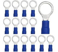 CEEYSEE 100 connettori per cavi da 1,5 - 2,5 mm², diametro foro M8, connettori di derivazione, per capicorda elettrici, isolati da parti, in PVC (blu/DPRL8)