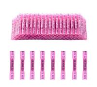 CEEYSEE 100 Pezzi Connettori Elettrici Impermeabili Testa-Testa Termorestringente Crimpare Morsetti Elettrici Rapidi Capicorda Elettrici - per cavi da 0,5-1,5 mm² (Rosso/YRTH)