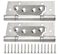 CEEYSEE 2 Pezzi Cerniere per Ante 105mm in Acciaio Inox a Cuscinetto a Sfera - Pieghevoli con Viti per Porte di Casa e Stanza (MHY)