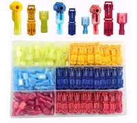 CEEYSEE 200 Pezzi T-Tap Filo Elettrico Connettore T-Tap Connettore Terminale Nylon Terminali Maschio Isolati a Innesto Rapido Kit - Per Cavi Da 0,5-4,0 mm² (Rosso、Blu、Giallo/YNXJZ)