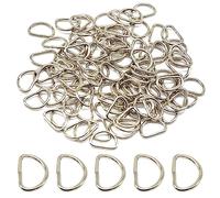 CEEYSEE 30 Pezzi D-Ring Metallo Anelli a D per Borse 32 mm Adatti per Collari per Cani, Zaino,Portachiavi, Cinture, Accessori Fai Da Te (32 mm)