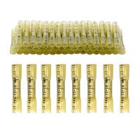 CEEYSEE 50 Pezzi Connettori Elettrici Impermeabili Testa-Testa Termorestringente Crimpare Morsetti Elettrici Rapidi Capicorda Elettrici - per cavi da 4,0-6,0 mm² (Giallo/YRTY)