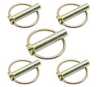 CEEYSEE 5Pezzi Copiglia a Scatto Spine Perni di Collegamento Ø11x47mm Perno a Sfera Girevole Perno di Sicurezza per Auto, Rimorchi, Fuoristrada,Camion, Falciatrici, Trattori (Ø11mm x 47mm)