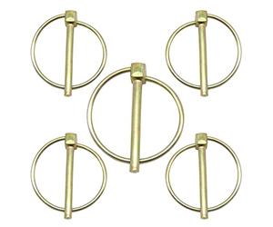 CEEYSEE 5Pezzi Copiglia a Scatto Spine Perni di Collegamento Ø5x45mm Perno a Sfera Girevole Perno di Sicurezza per Auto, Rimorchi, Fuoristrada,Camion, Falciatrici, Trattori (OX5mm x 45mm)