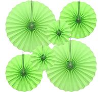 CEEYSEE 6 Pezzi Ventagli di Carta 20/30/40cm Decorazione di Festa Rotondi Fiori dei Ventagli di Carta Ghirlande di Carta Decorazioni da Appendere per Feste, Giardini e Compleanni(ZLUS)