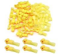 CEEYSEE 60 Pezzi T-Tap Filo Connettori Elettrici T-Tap Morsetti Elettrici Rapidi Nylon Connettori Cavi Elettrici Kit - Per Cavi Da 4 mm²(Giallo/YNXJY)