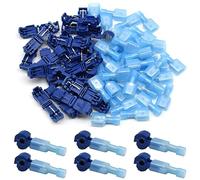 CEEYSEE 60 Pezzi T-Tap Filo Connettori Elettrici T-Tap Morsetti Elettrici Rapidi Nylon Connettori Cavi Elettrici Kit - Per Cavi Da 0,75-2,5 mm²(Blu/YNXL)