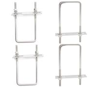 CEEYSEE Set di 4 viti a U M6, 50 x 120 mm, staffa a U in acciaio inox 304, per il fissaggio di tubi, veicoli, navi, ponti, tunnel (U/M6 - 50 x 120 mm)