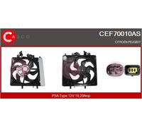CEF70010AS CASCO Elettromotore, Ventola radiatore per CITROËN,PEUGEOT