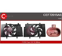 Motore ventola radiatore per guida a Sx/Dx CEF72015AS CASCO per FORD FIESTA VI