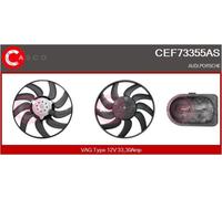 CEF73355AS CASCO Ventola, Raffreddamento motore per AUDI,PORSCHE