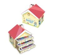 Cefa Toys - Casetta per attività creative bluey, 40 pezzi. Adatto per bambini dai 3 anni in su