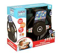 Cefa Toys - Infinifun Mi Primo Volante Elettronico, Include Giochi di Simulazione di Guida, Numeri, Forme, Colori e Luoghi, Bilingue Spagnolo-Inglese, per Bambini a Partire dai 18 Mesi