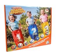 Cefa Toys Sfide sportive. Gioco per bambini multiattività 5 in 1 per esterni, giochi di coordinazione, atto fisico. Include: sacchi, testimoni, nastri, bandierine, medaglie e borsa per il trasporto
