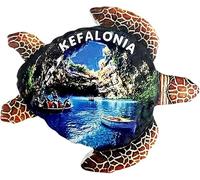 Cefalonia Grecia Tartaruga Cefalonia Magnete Frigo Frigorifero Magnete Decorazione Sticker Souvenir Resina Artigianato Cucina Lavagna