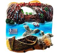 Cefalonia Grecia Tartarughe Cefalonia Magnete Frigo Frigorifero Magnete Decorazione Sticker Souvenir Resina Artigianato Cucina Lavagna