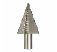 CEFEPH Heller - Punta per trapano a gradini, 5 - 35 mm, set di punte per pelapatate, punta conica, colore argento