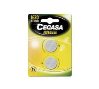 Cegasa CR1620 - Confezione 2 batterie pulsante litio, colore: verde