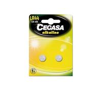 Cegasa LR44 - Pack 2 batteria a bottone alcalina, colore: verde