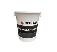 CEGECOL SIKA - Secchio per uova strapazzate, bianco, per la preparazione di intonaco, colla per piastrelle, gesso, malta adesiva, capacità di miscelazione 20 litri, capacità totale 32 litri