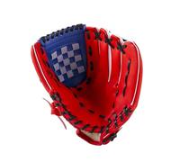 CEHJZQRPL Attrezzature per allenamento softball per sport all'aria aperta, attrezzatura per uomini e donne adulti, guanti mano sinistra o destra, regolabili comfortable (Red Blue,9.5Inch)