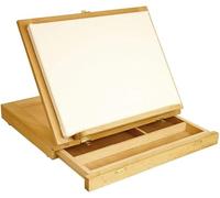 CEHJZQRPL Cavalletto da tavolo con cassetto, cavalletto da tavolo for pittura a olio, custodia portatile in legno for pittura a olio, cavalletto da tavolo in legno regolabile