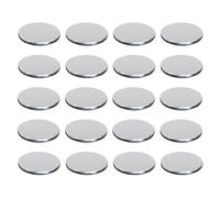 CEHJZQRPL Lamiere rotonde solide Piastre in acciaio inossidabile 304 Lucidate a specchio 20 pezzi Diametro 14 mm Guarnizioni piatte in metallo argentato for macchinari Etroleum(Thickness 1mm)