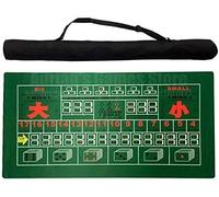 CEHJZQRPL Layout for Craps, Texas Hold'em, tappetino da tavolo for poker, tappetino in gomma for giochi di poker, tovaglie da poker con testo in inglese/cinese