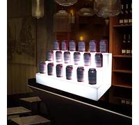 CEHJZQRPL Scaffale per bottiglie di liquore illuminato, Bar LED Espositore luminoso Portabottiglie for vino Anti-caduta Bar creativo Vino straniero Cocktail Portabottiglie for vino(White Light)