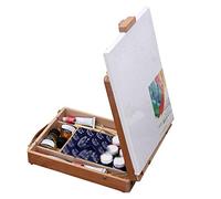 CEHJZQRPL Scatola for quadri portatile da tavolo, cavalletto in legno for pittura a olio, cassetta degli attrezzi in legno for pittura, cassetta dei colori for artisti