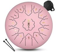 CEHJZQRPL Strumenti a percussione Tasto C 13 note 12 pollici Tamburo con linguetta in acciaio con borsa for il trasporto Bacchette for batteria Copri dita for educazione musicale Concerto Guarigione m