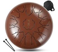 CEHJZQRPL Strumenti a percussione Tasto C 13 note 12 pollici Tamburo con linguetta in acciaio con borsa for il trasporto Bacchette for batteria Copri dita for educazione musicale Concerto Guarigione m