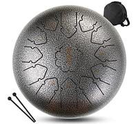 CEHJZQRPL Strumenti a percussione Tasto C 13 note 12 pollici Tamburo con linguetta in acciaio con borsa for il trasporto Bacchette for batteria Copri dita for educazione musicale Concerto Guarigione m