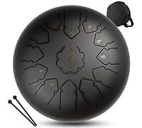CEHJZQRPL Strumenti a percussione Tasto C 13 note 12 pollici Tamburo con linguetta in acciaio con borsa for il trasporto Bacchette for batteria Copri dita for educazione musicale Concerto Guarigione m