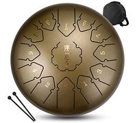 CEHJZQRPL Strumenti a percussione Tasto C 13 note 12 pollici Tamburo con linguetta in acciaio con borsa for il trasporto Bacchette for batteria Copri dita for educazione musicale Concerto Guarigione m
