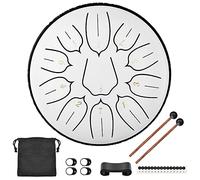 CEHJZQRPL Tamburo con Lingua in Acciaio, Set da 6 Pollici a 11 Toni, Tamburo Handpan con Bacchette, Borsa da Trasporto, Regalo for Principianti, Adulti, Bambini, Strumento a Percussione for la Meditaz