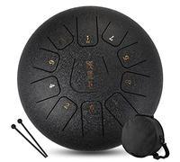 CEHJZQRPL Tamburo for lingua 12 pollici 11 toni Chiave C Strumenti a percussione in acciaio Tamburo etereo Tamburo handpan con bacchette for batteria Borsa da trasporto Regalo for principianti Adulti