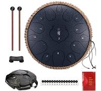 CEHJZQRPL Tamburo in acciaio con linguetta, 15 toni, 14 pollici, re maggiore, con battenti, borsa for il trasporto, strumento a percussione, for yoga, meditazione Zen, guarigione mentale, allenamento