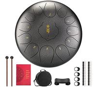 CEHJZQRPL Tamburo in acciaio da 12 pollici 13 note, tamburo for lingua in acciaio legato chiave C for principianti Zen Handpan strumento a percussione con borsa for il trasporto for la meditazione Yog