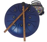 CEHJZQRPL Tamburo in acciaio da 5,5 pollici, batteria in acciaio chiave C 8 note Kit di strumenti a percussione for tamburi a mano for principianti con borsa da viaggio Bacchette for batteria perfette