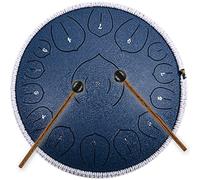 CEHJZQRPL Tamburo in acciaio Strumenti a percussione Handpan 14 pollici 15 note Tamburo for lingua con mazze Borsa da trasporto Tamburo etereo for bambini adulti Yoga Meditazione Educazione musicale G