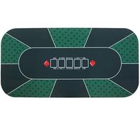 CEHJZQRPL Tappetino da poker professionale, tavolo da poker portatile in gomma for 8 giocatori con borsa for il trasporto for giocare a carte, giochi di poker
