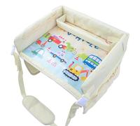 CEHJZQRPL Vassoio for seggiolino Auto for Bambini, Vassoio da Viaggio for seggiolino Auto for Bambini, Tavolo Multifunzione for Auto(Yellow)