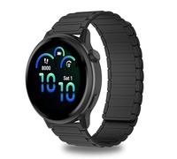 CeiBand 20mm Cinturino Magnetico per Garmin Vivoactive 6/5/Venu Sq 2/Approach S50, Sportivo Cinturini Silicone Reversibile su Entrambi Lati per Garmin Forerunner 165/245/570 42mm/645 - Nero
