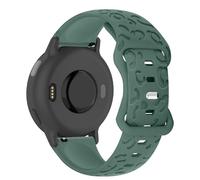 CeiBand Cinturino 20mm Incisione per Garmin Vivoactive 6/5/Forerunner 165/Approach S50/S44/S42, Sportivo Cinturino Ricambio Silicone per Amazfit GTR Mini/Garmin Forerunner 245/645/Venu Sq 2 (green)