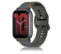 CeiBand Cinturino di ricambio compatibile con Amazfit Active 2/Active/GTR Mini/Bip 3/GTS 4/3/2e/2, in silicone, per Garmin Vivoactive 6/5, da uomo e da donna, colore: grigio scuro