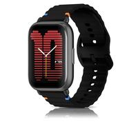 CeiBand Cinturino di ricambio compatibile con Amazfit Active 2/Active/GTR Mini/Bip 3/GTS 4/3/2e/2, in silicone, per Garmin Vivoactive 6/5, da uomo e da donna, colore: nero