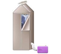 CEIEVER - Asciugatrice elettrica portatile, piccola 230 V, 600 W, supporto per asciugatrice, per interni, mini asciugatrice ad aria calda per appartamenti, casa, viaggi (rosso)
